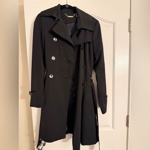 Trina Turk Classic Black Trench Coat
